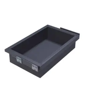 Best Selling Adjustable Aluminium Alloy Pull-out Sliding Rattan Storage Basket Premium Household Wardrobe Hardware Accessory