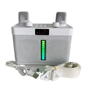K75 Tech Battery 3D Effect Portable for Bluetooth Karaoke Speakers Double Wireless Microphone for Home Parties Similar for Bose
