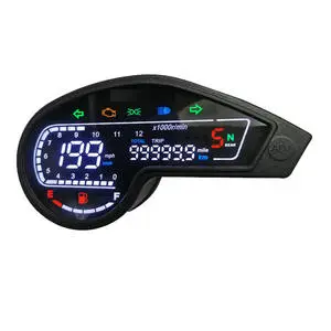 Universal Motorcycle Digital Speedometer Water Proof Adjustable Meters for 250cc 500cc Nake Bikes Accessories Speedometers