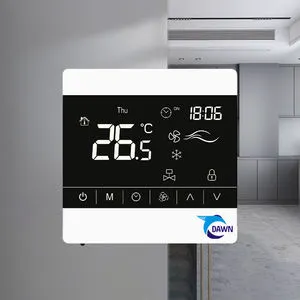 Customizable ABS Material Three-Speed Intelligent Switch Thermostat for HVAC Systems