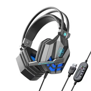 SY850 Wired Stereo Headphone Noise Cancelling Gamer Headset Led Gaming Headphone with Mic for PC Headset Game PS4 5 Switch xbox