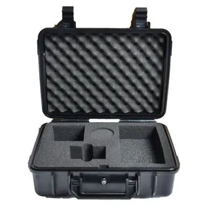 ABS Plastic Suitcase Black ABS Tool Case Durable Plastic Equipment Case