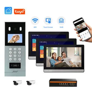 Intercom Video TCP IP Poe Doorbell Door Phone Multi Apartment System Smart Home Linux Wired and WiFi Intercom Security Solution
