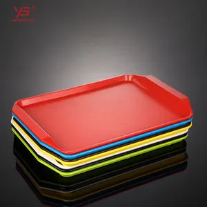 Mutil Color Rectangular Plastic Trays Wholesale Abs Plastic Tray Bulk Abs bar Serving Tray for Beer Food Fruits Et