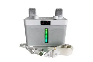 K75 Tech Battery 3D Effect Portable for Bluetooth Karaoke Speakers Double Wireless Microphone for Home Parties Similar for Bose