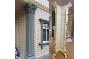 Strong Durable ABS Plastic Concrete Column Edging Pillar Corner Mold for House Building Decoration Material