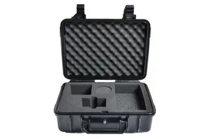 ABS Plastic Suitcase Black ABS Tool Case Durable Plastic Equipment Case