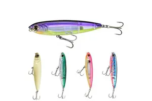 TOPRIGHT PE220 100mm 17.5g Topwater Walker Saltwater Stickbait 3D Inshore Top Knock Pencil Floating Pencil Lure