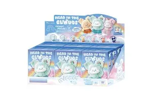 Original Authentic MINISO Mickeeyys Head in the Clouds Vinyl Plush Dolls Pendant Trendy Toys Blind Box Surprise Gifts