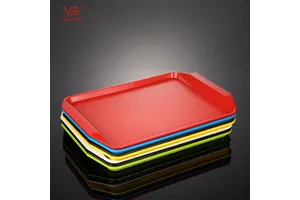 Mutil Color Rectangular Plastic Trays Wholesale Abs Plastic Tray Bulk Abs bar Serving Tray for Beer Food Fruits Et